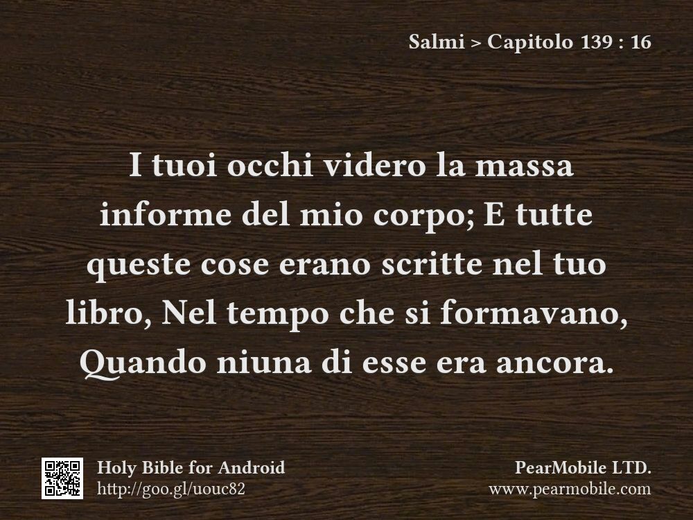 Salmi, Capitolo 139:16